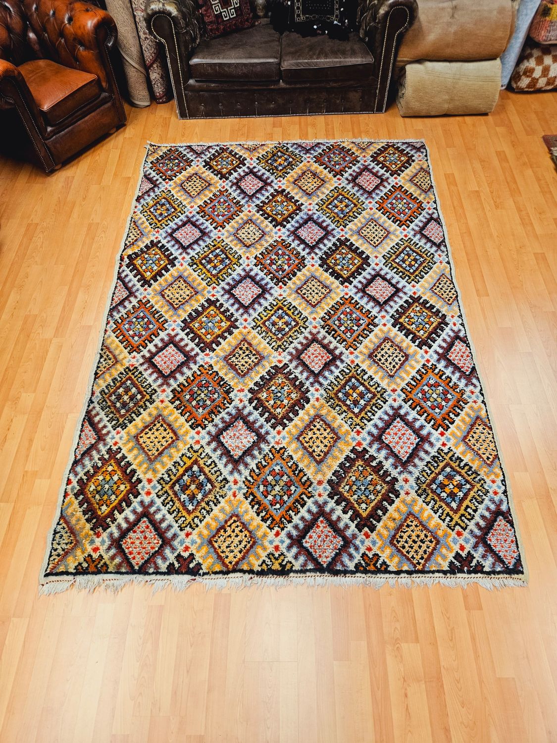 Handgeknoopt Berber Tapijt