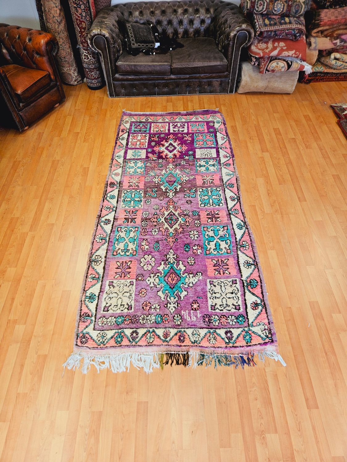 Handgeknoopt Berber Tapijt