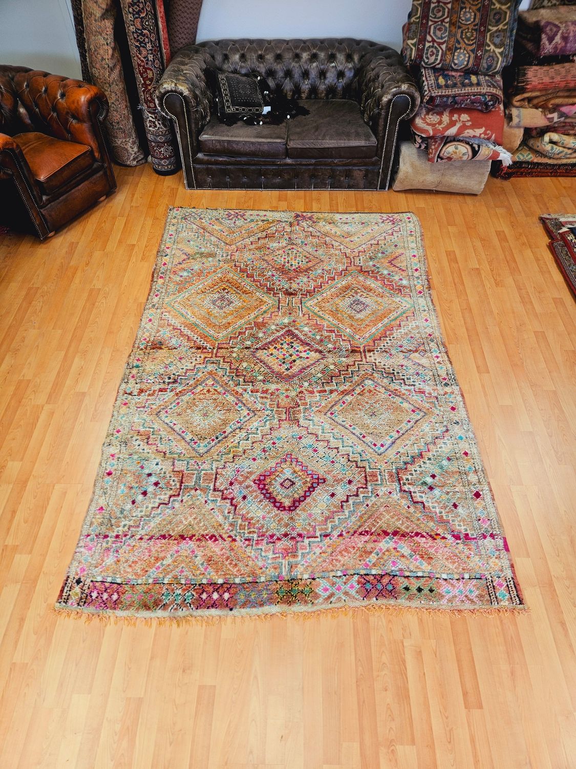 Handgeknoopt Berber Tapijt