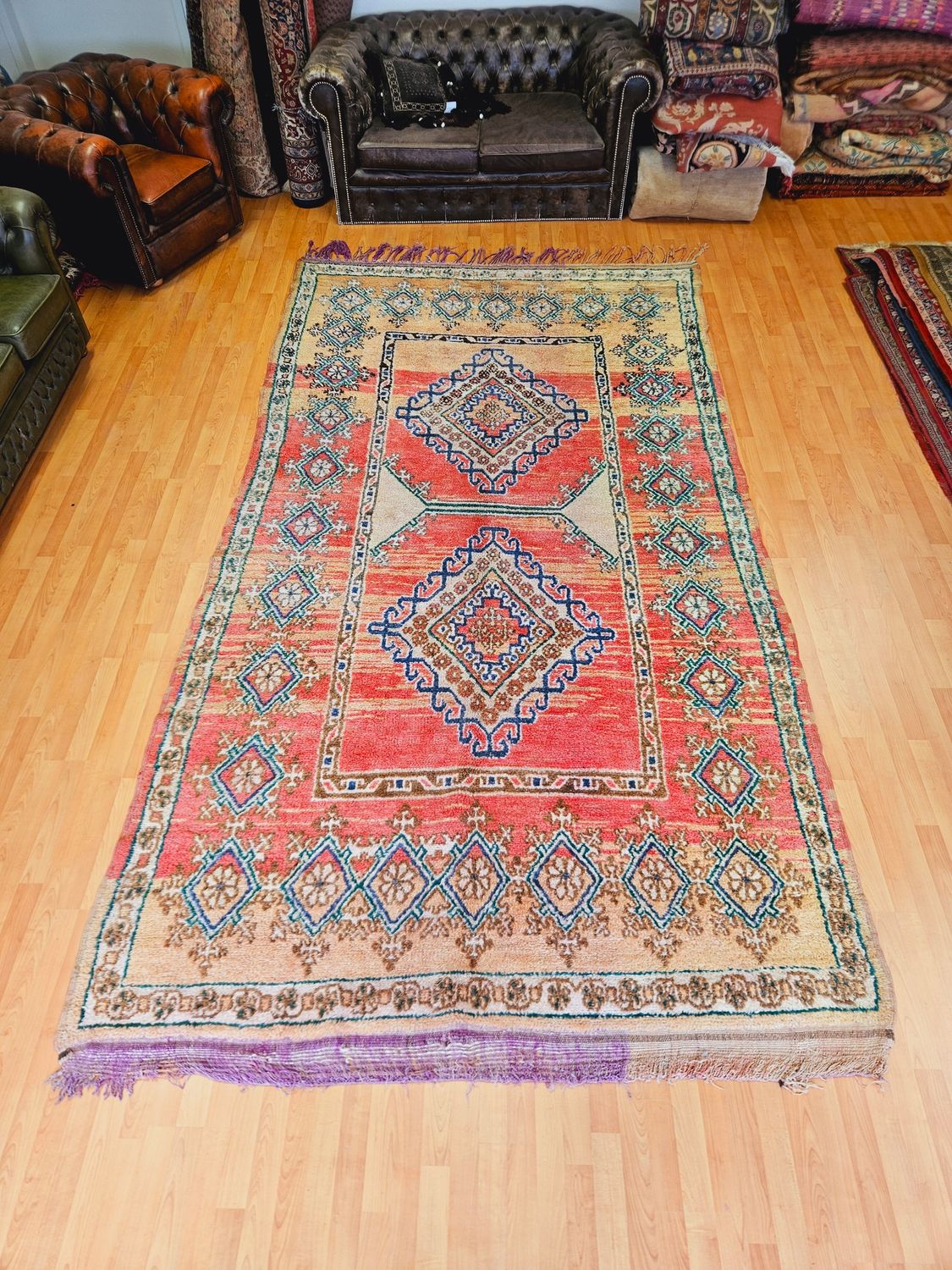 Handgeknoopt Berber Tapijt