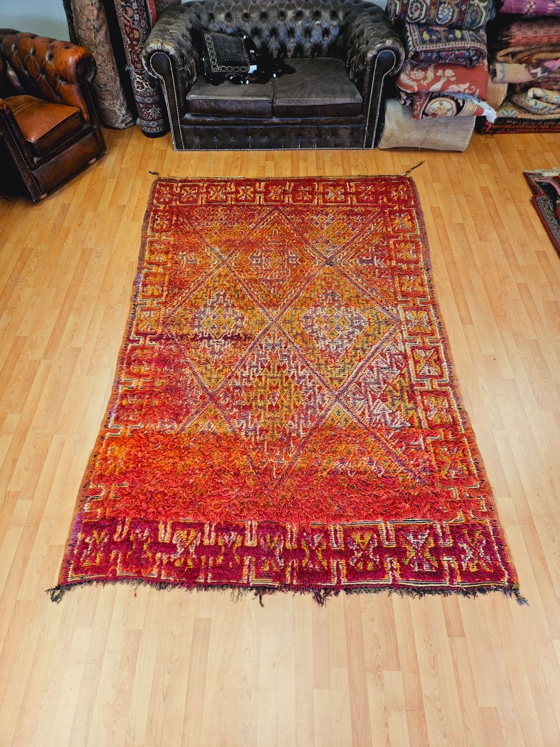 Handgeknoopt Berber Tapijt