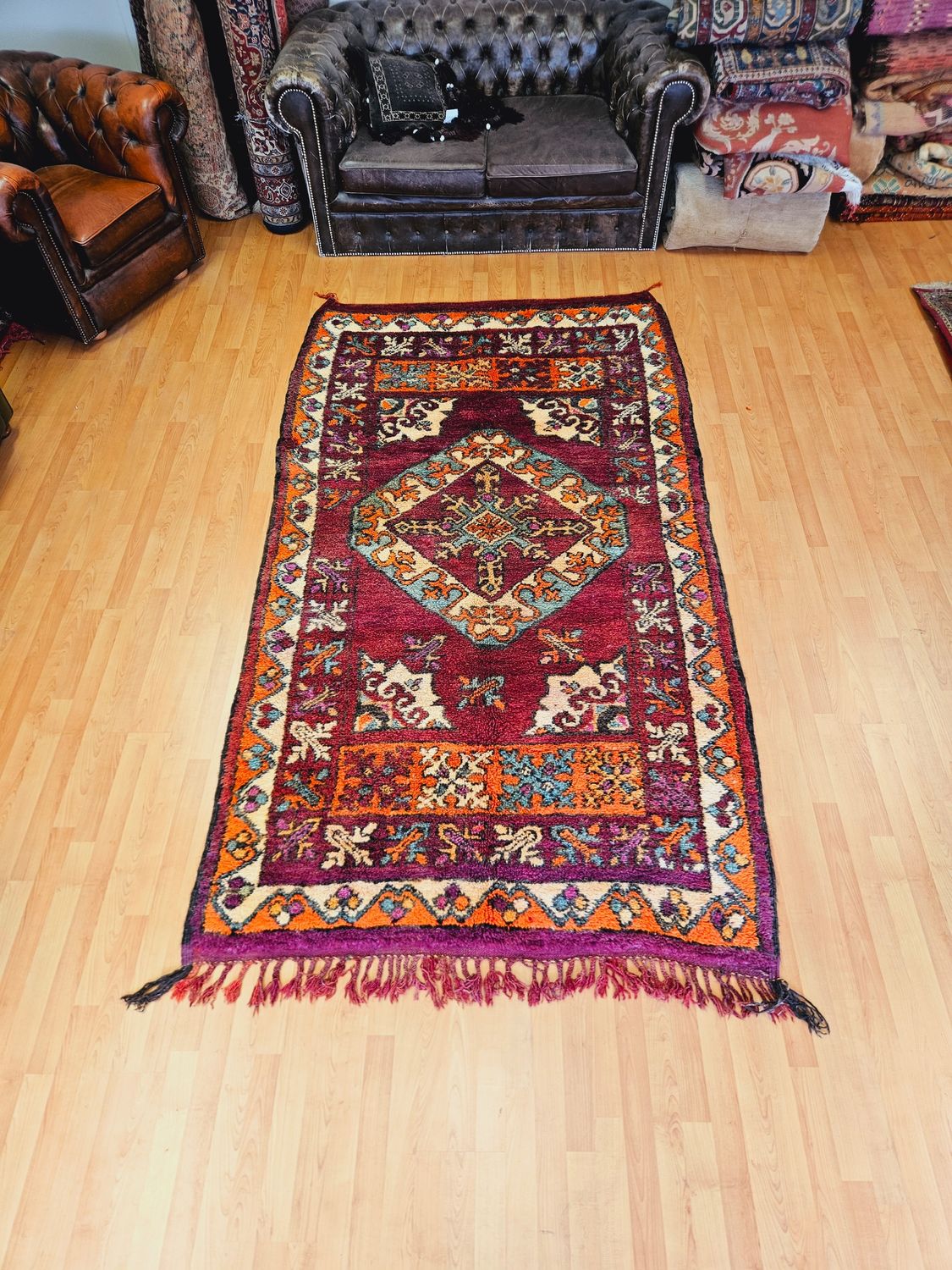 Handgeknoopt Berber Tapijt
