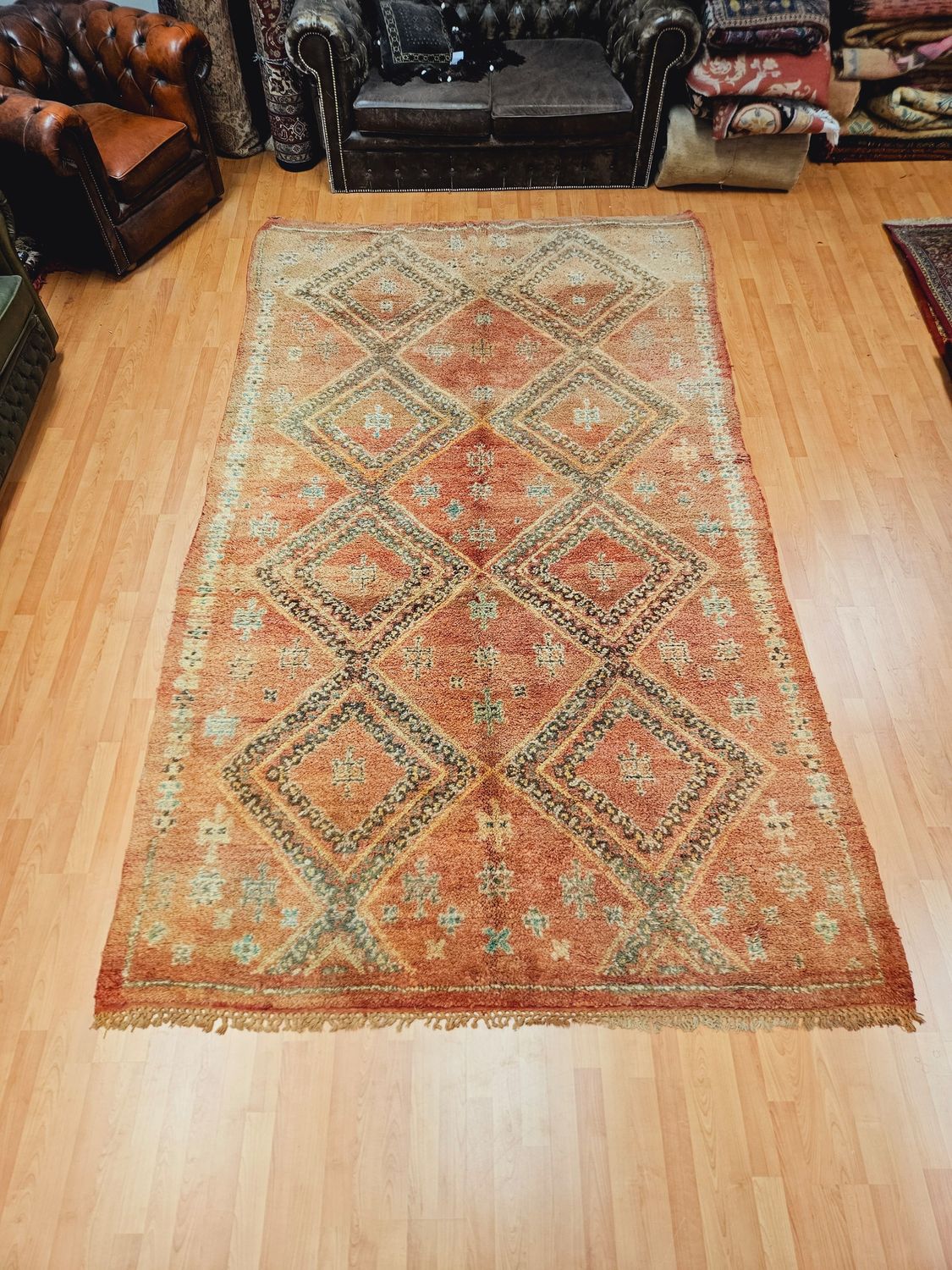 Handgeknoopt Berber Tapijt