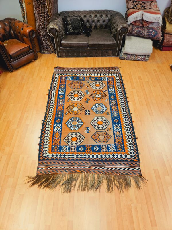 Perzisch Handgeweven Kelim Tapijt