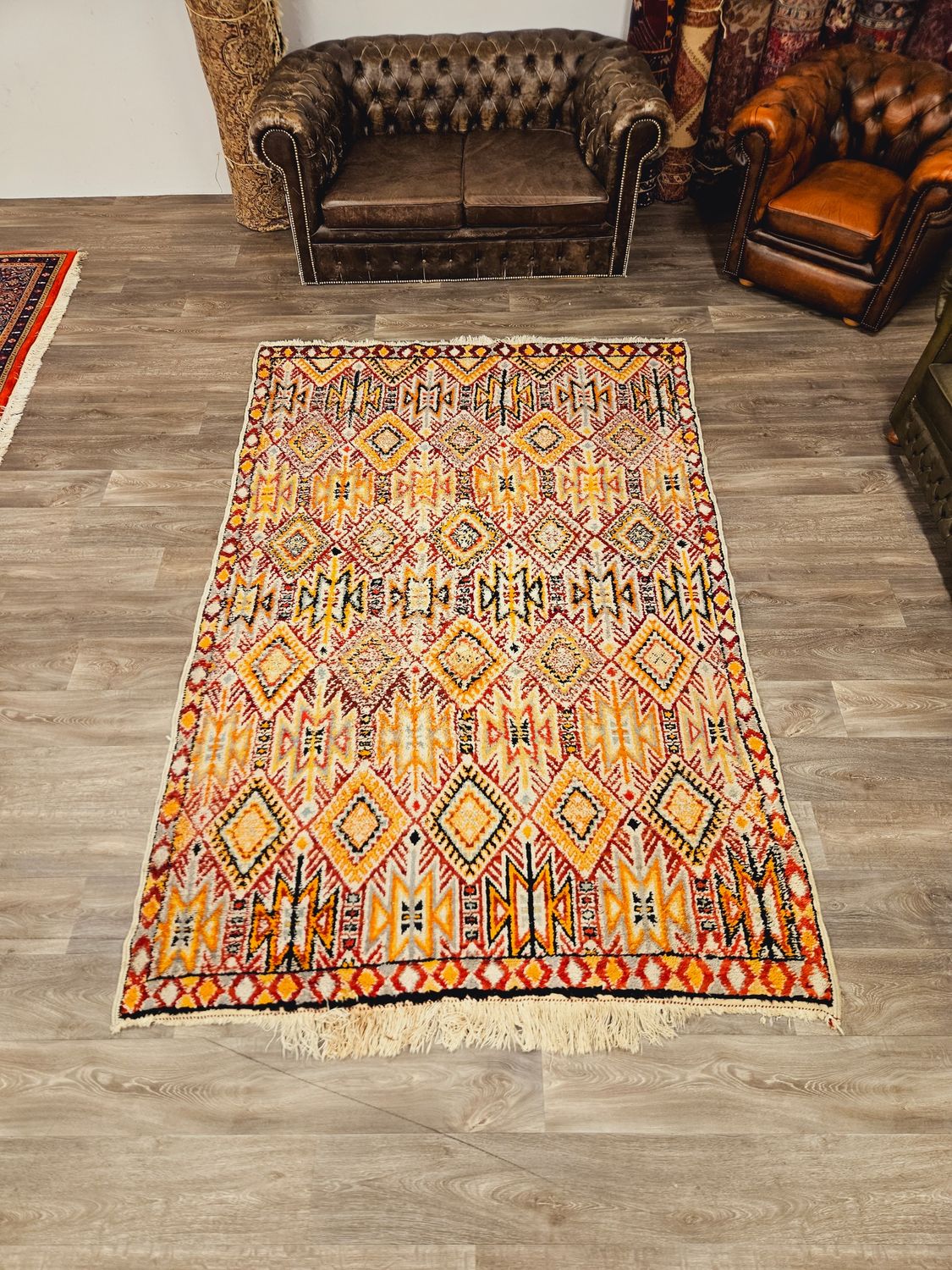 Handgeknoopt Berber Tapijt