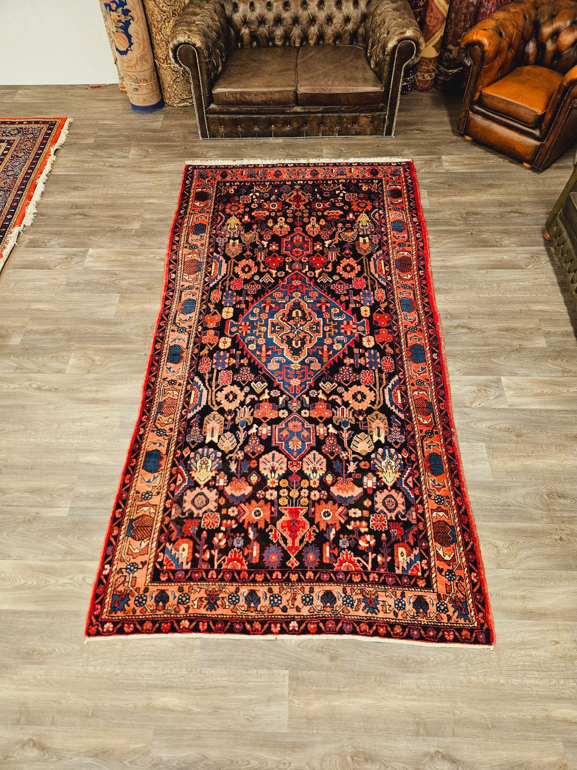 Perzisch Handgeknoopt Nahavand Tapijt