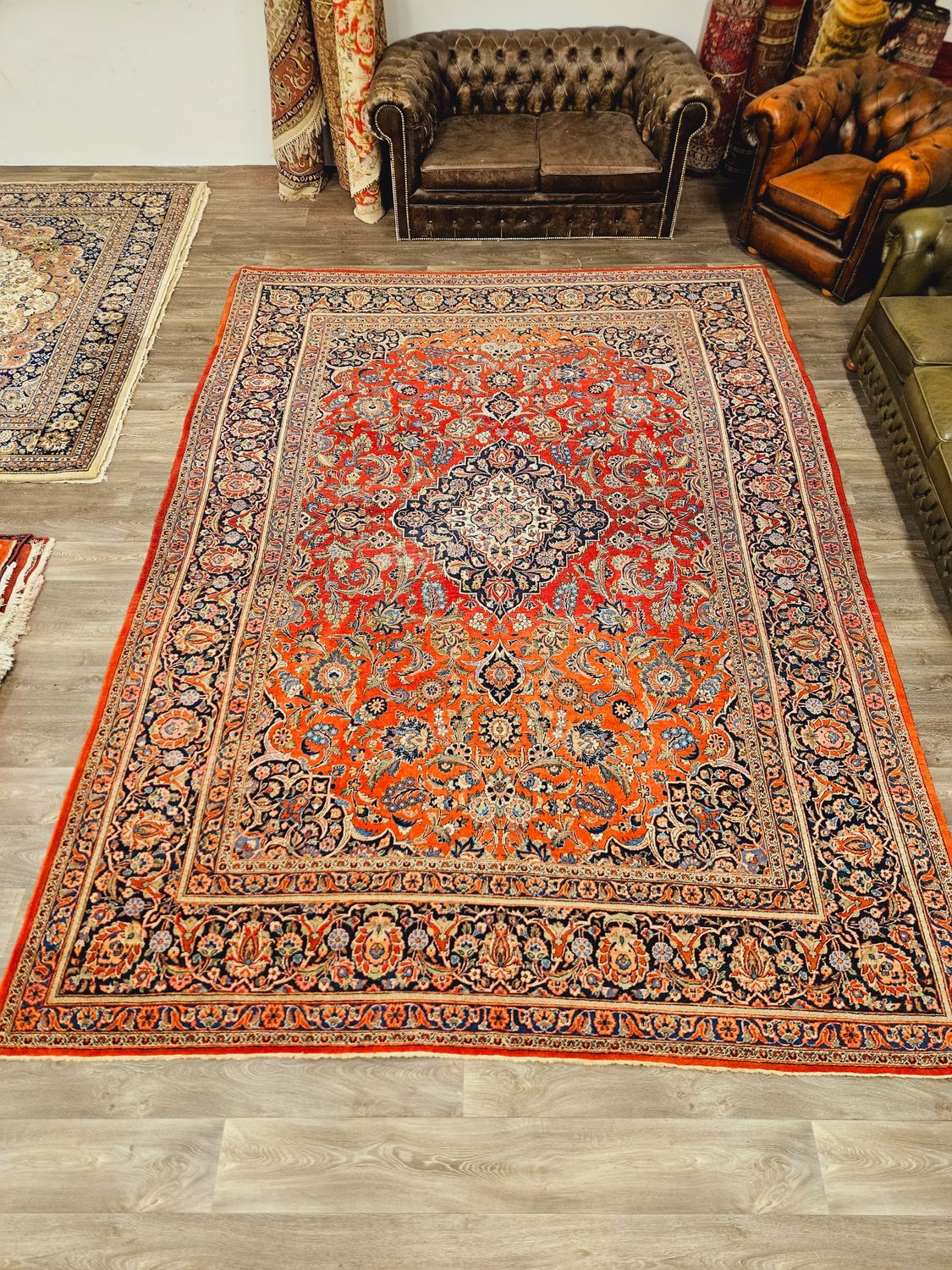 Perzisch Handgeknoopt Keshan Tapijt