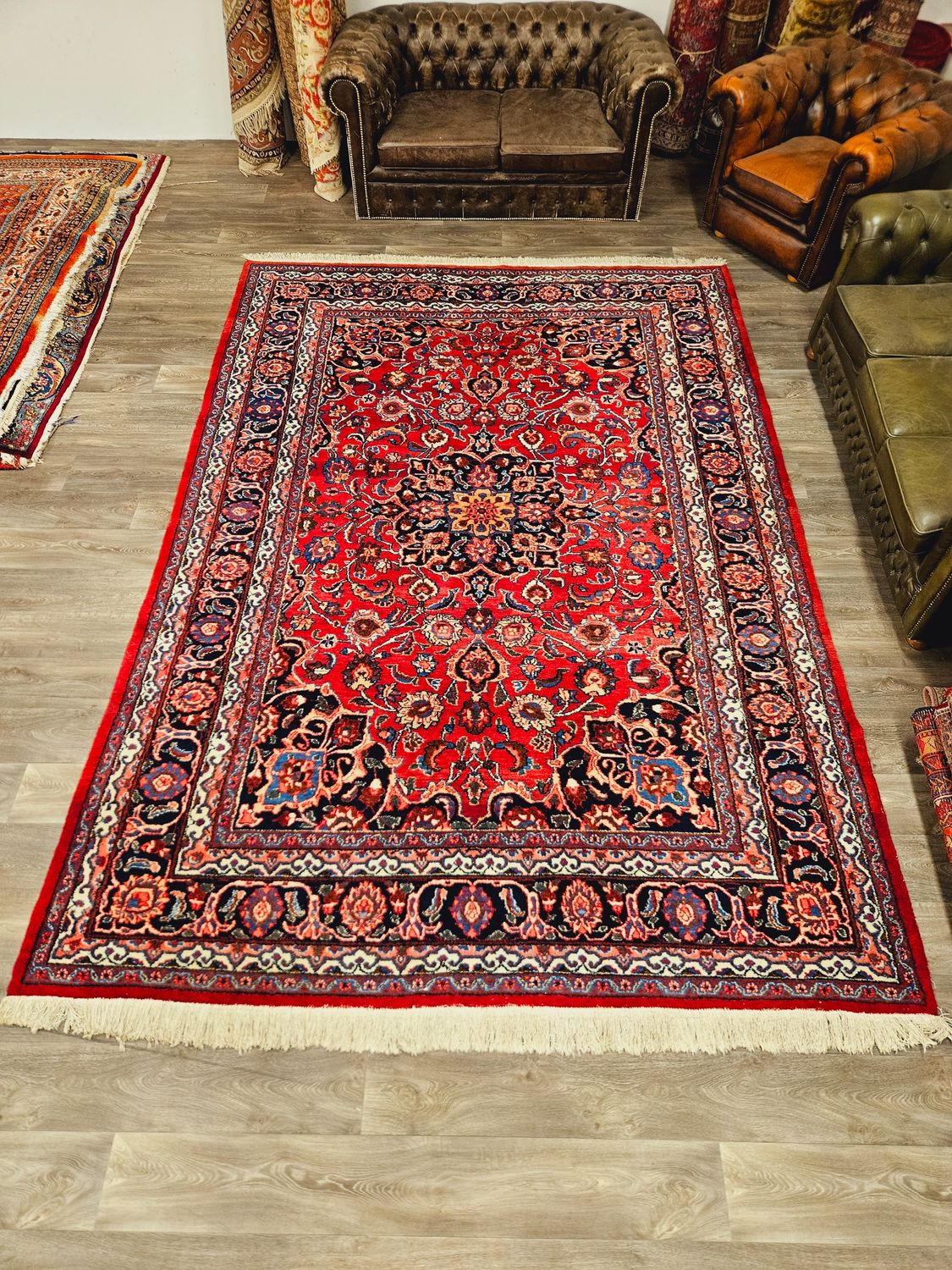 Perzisch Handgeknoopt Meshed Tapijt