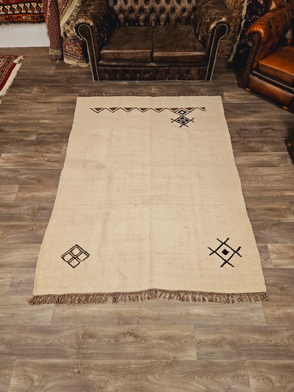 Handgeweven Kelim Tapijt