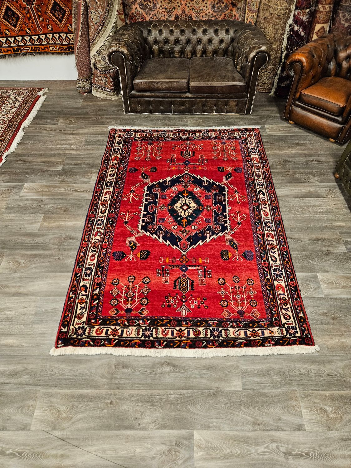 Perzisch Handgeknoopt Sirjan Tapijt