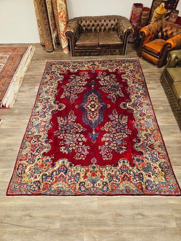 Perzisch Handgeknoopt Kirman Tapijt