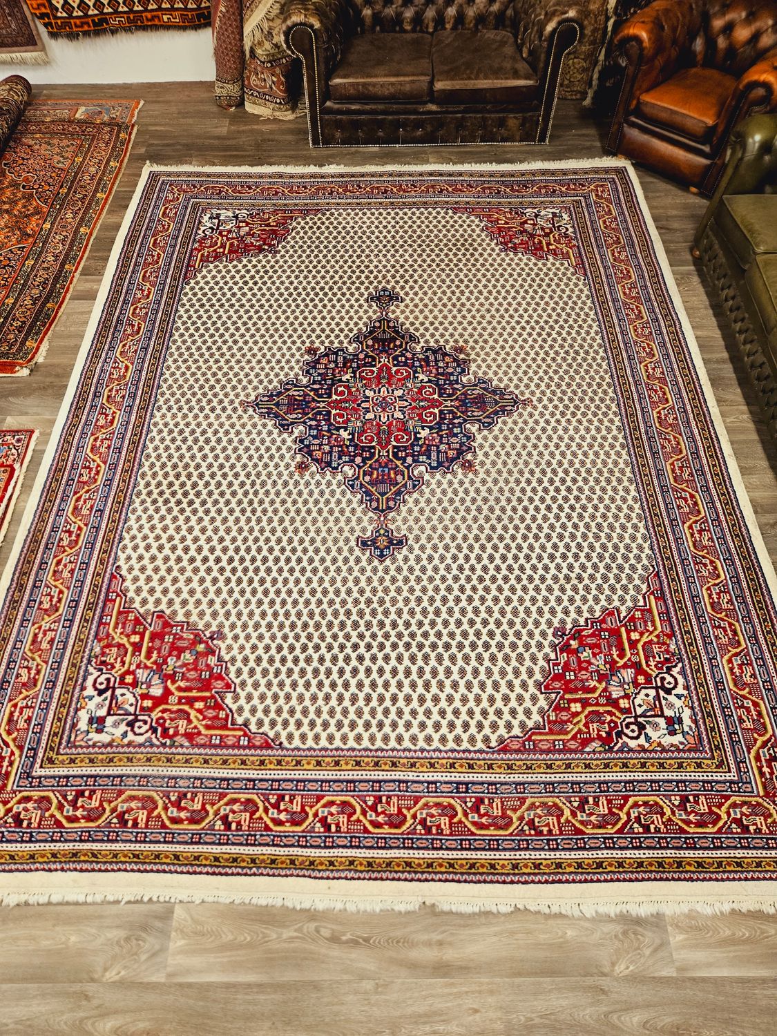 Perzisch Handgeknoopt Sarough Mir Tapijt