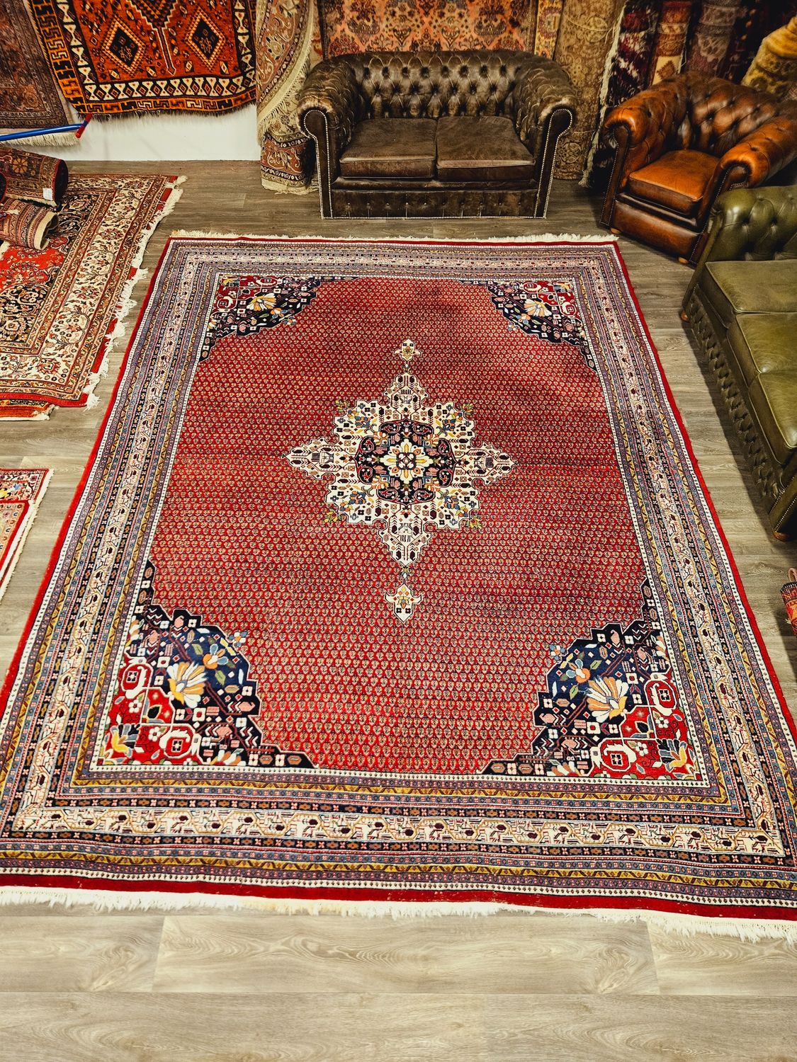 Perzisch Handgeknoopt Sarough Mir Tapijt