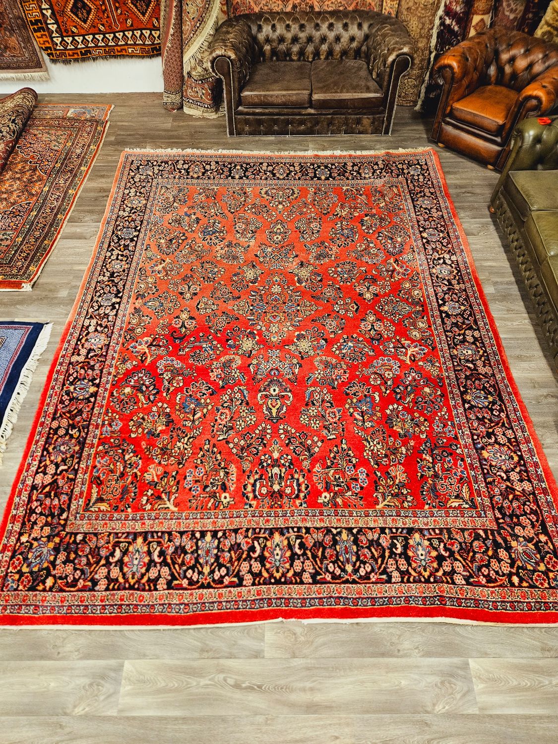 Perzisch Handgeknoopt Sarough Tapijt