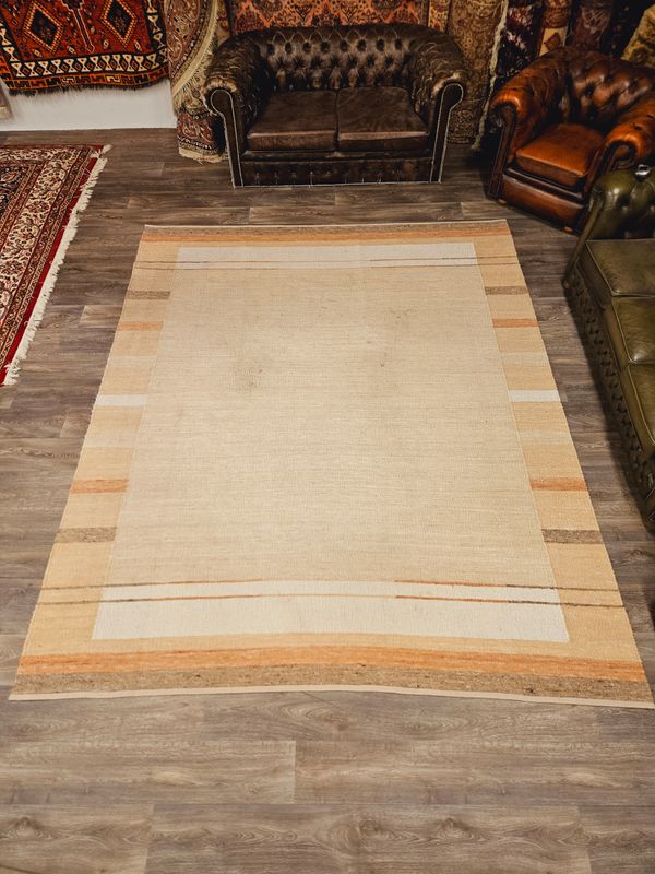 Handgeweven Kelim Tapijt