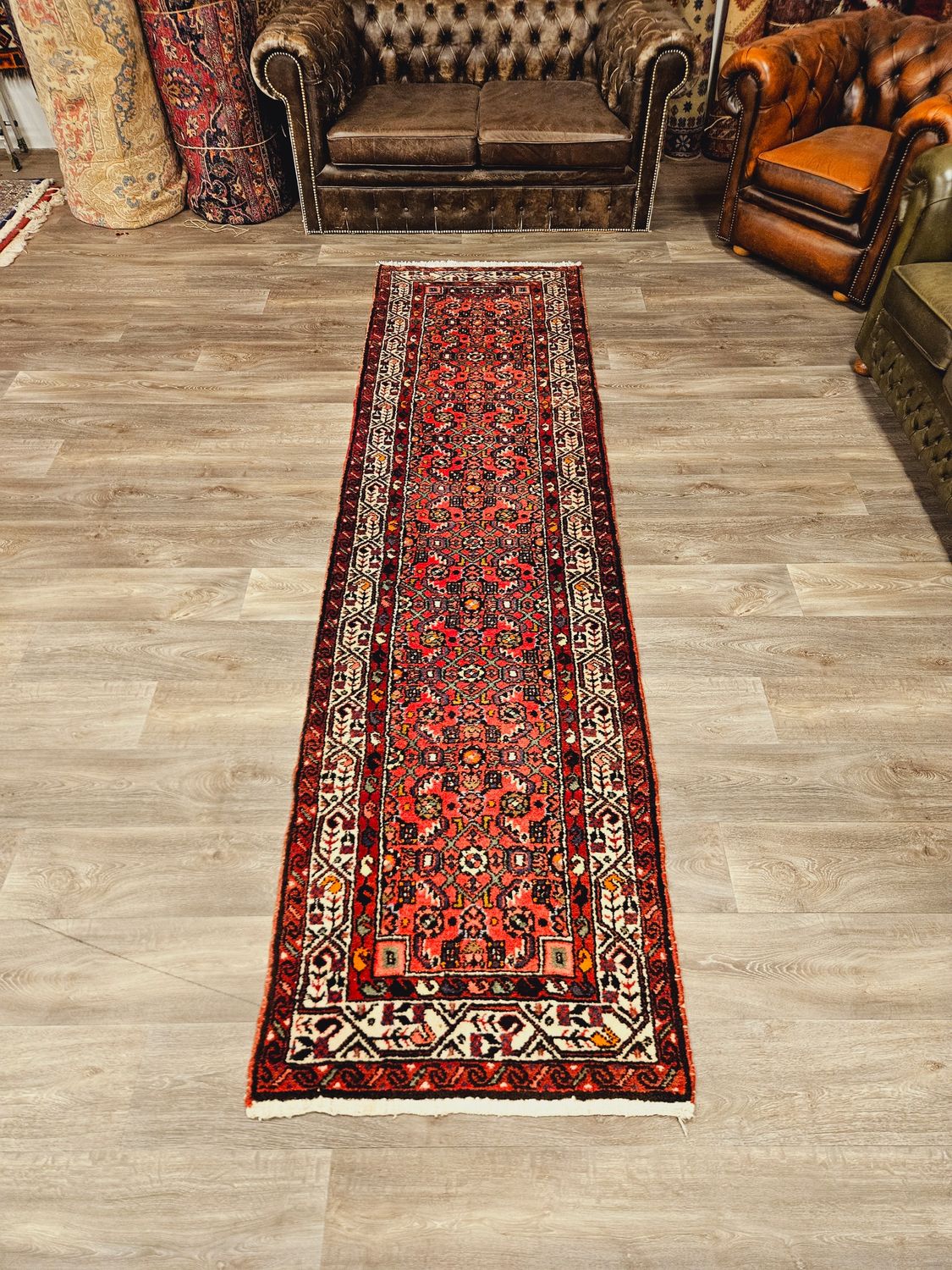 Perzisch Handgeknoopte Hamadan Loper