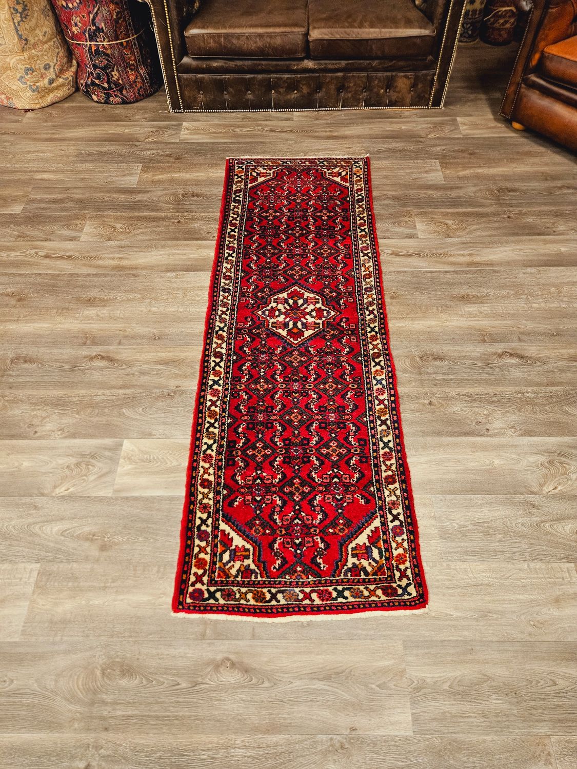 Perzisch Handgeknoopte Hamadan Loper