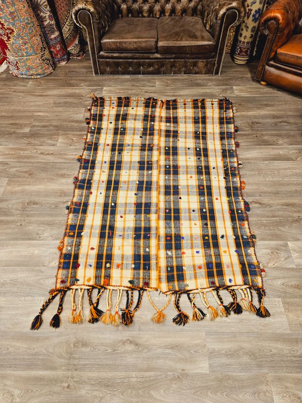 Handgeweven Kelim Tapijt