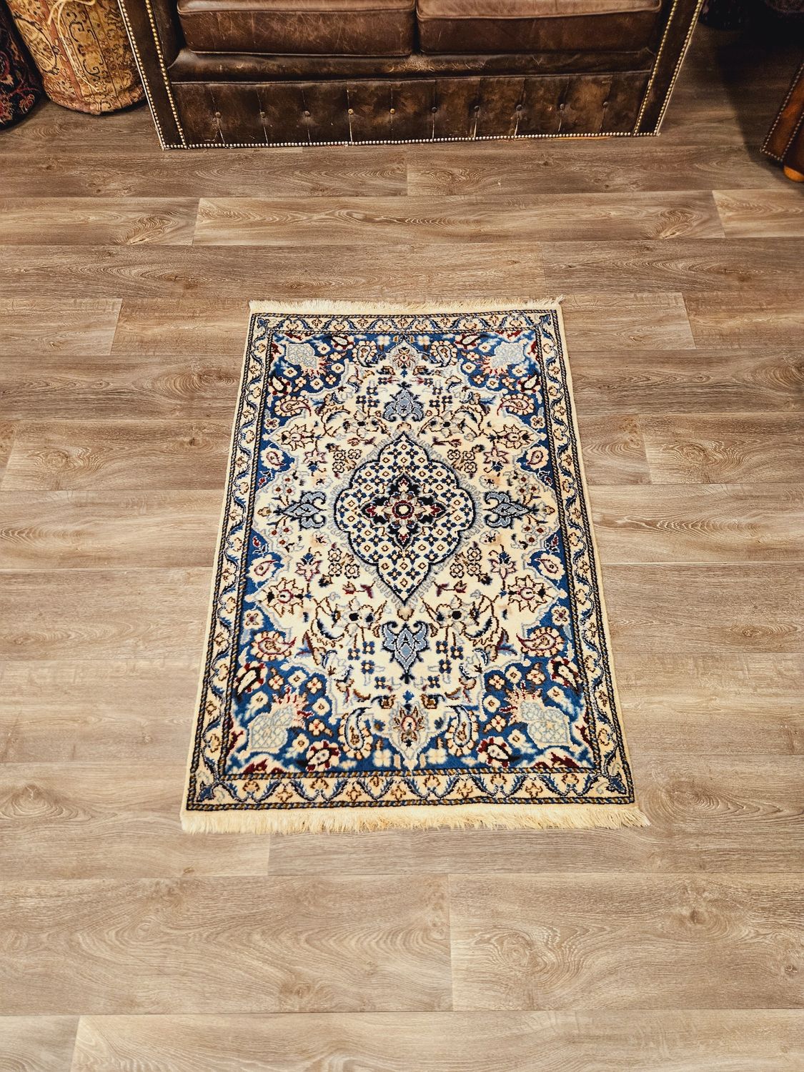 Perzisch Handgeknoopt Nain Tapijt