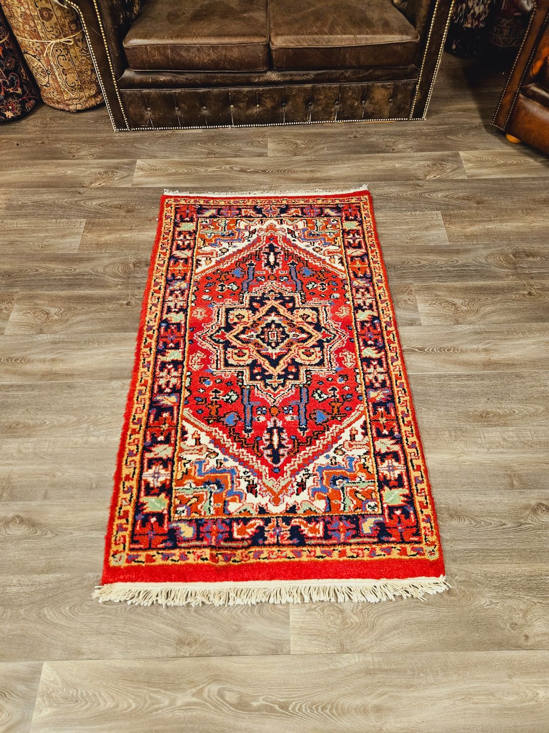 Perzisch Handgeknoopt Heriz Tapijt