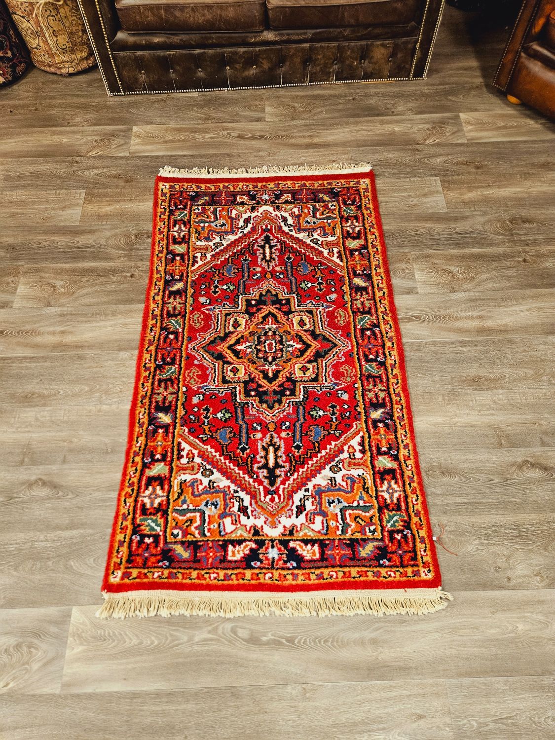 Perzisch Handgeknoopt Heriz Tapijt