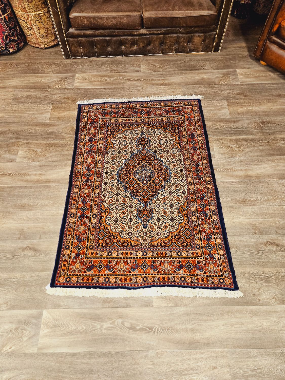 Perzisch Handgeknoopt Moud Tapijt