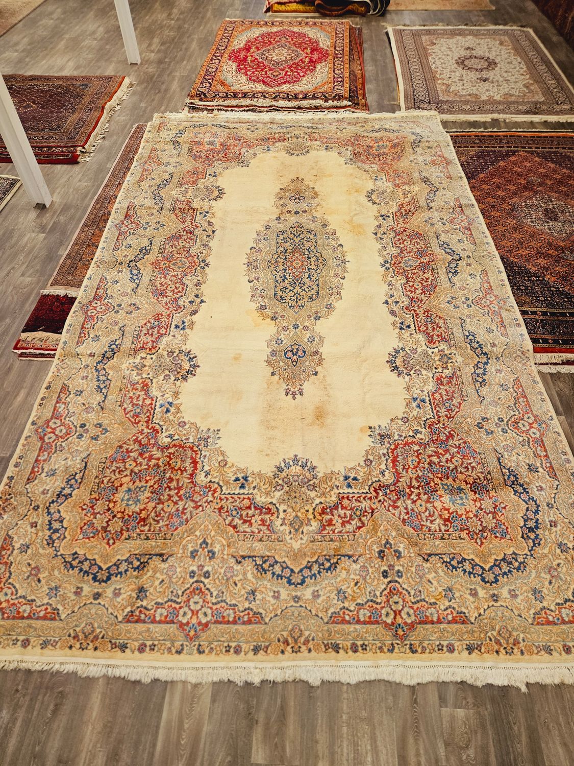 Perzisch Handgeknoopt Kirman Tapijt