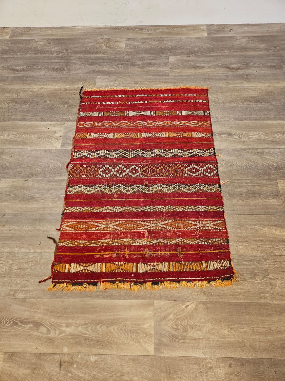 Handgeweven Kelim Tapijt