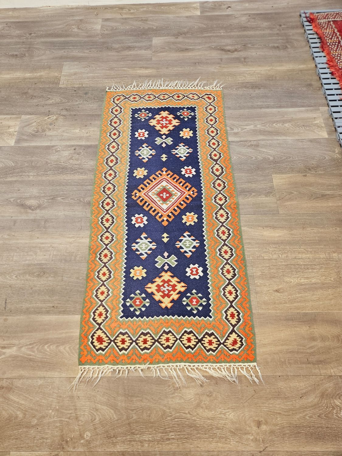 Handgeweven Kelim Tapijt