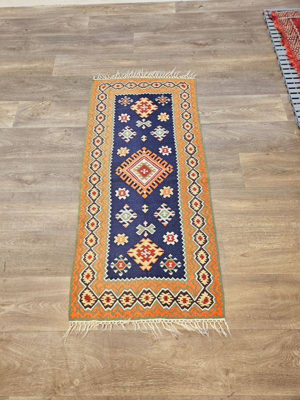 Handgeweven Kelim Tapijt