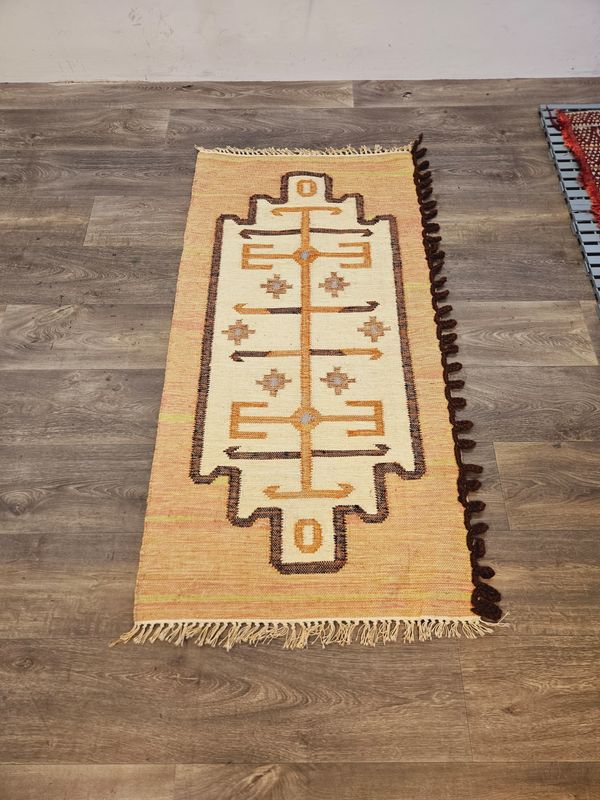 Handgeweven Kelim Tapijt