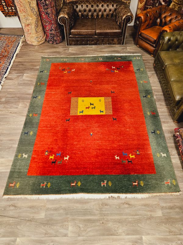 Perzisch Handgeknoopt Gabbeh Tapijt