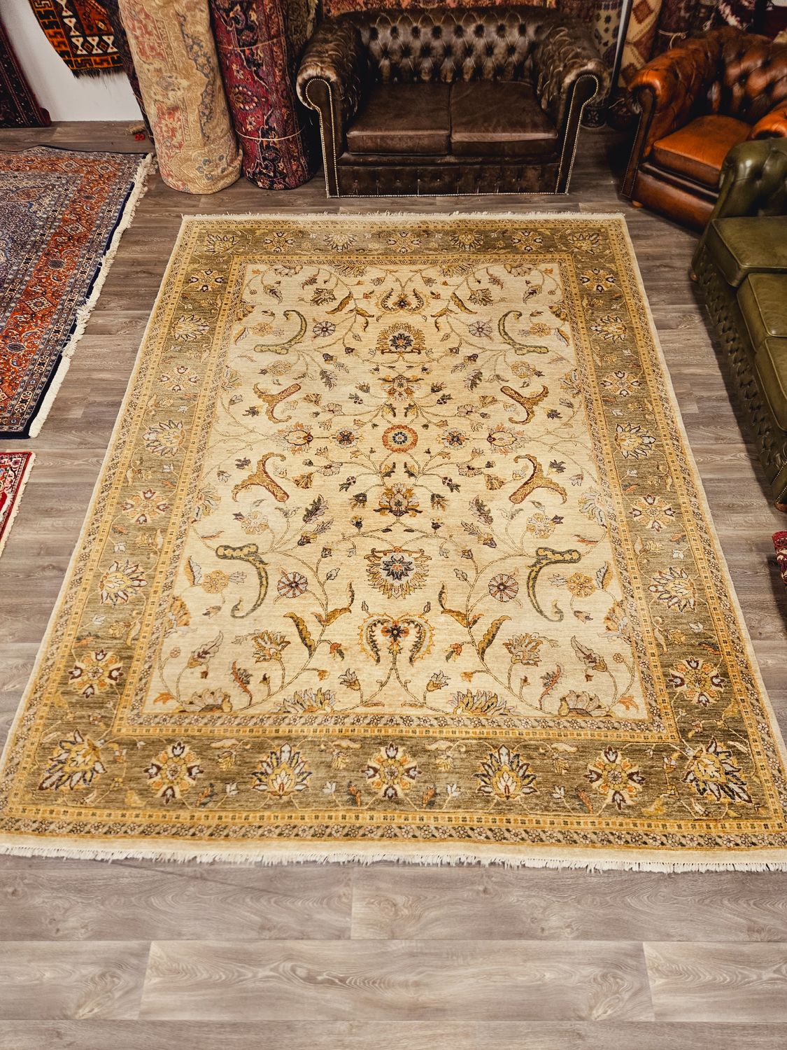 Handgeknoopt Ziegler Tapijt