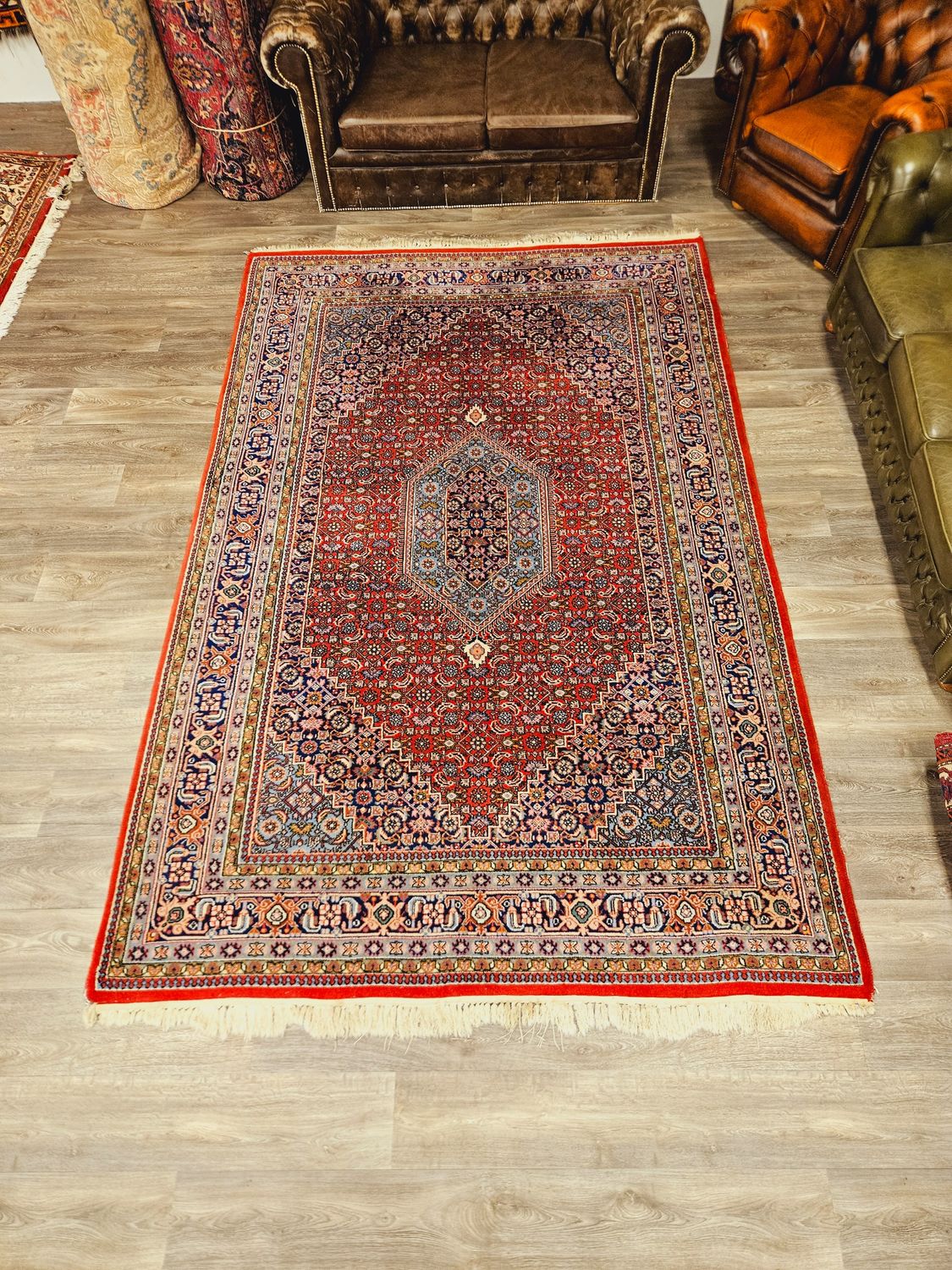 Perzisch Handgeknoopt Bidjar Tapijt