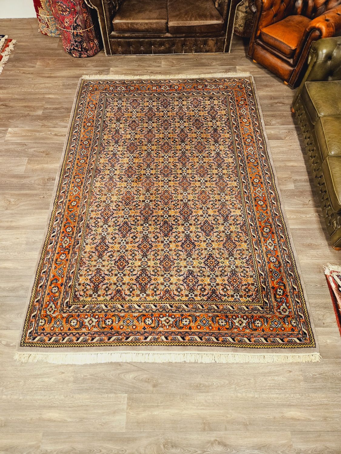 Perzisch Handgeknoopt Bidjar Tapijt