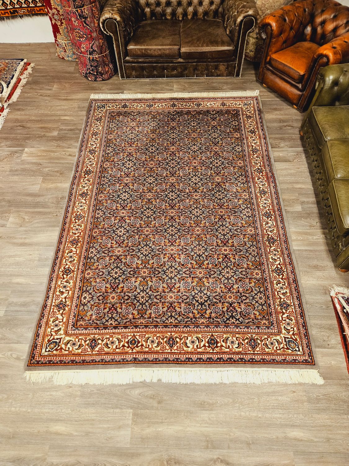 Perzisch Handgeknoopt Bidjar Tapijt