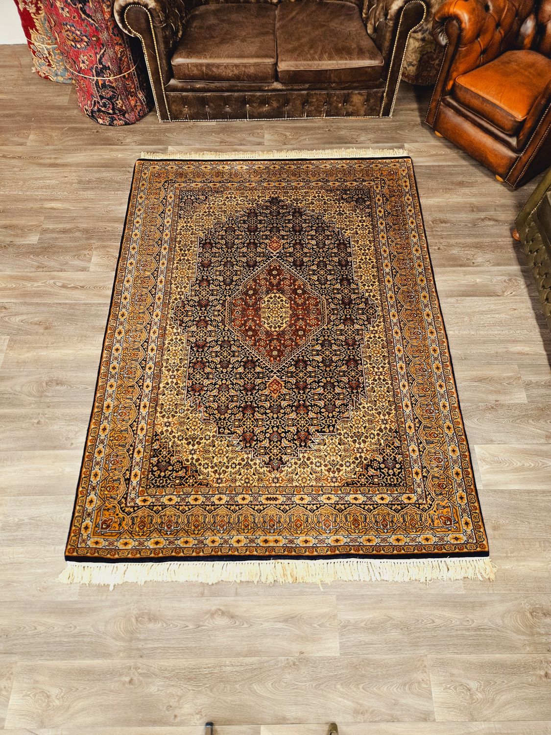 Perzisch Handgeknoopt Bidjar Tapijt