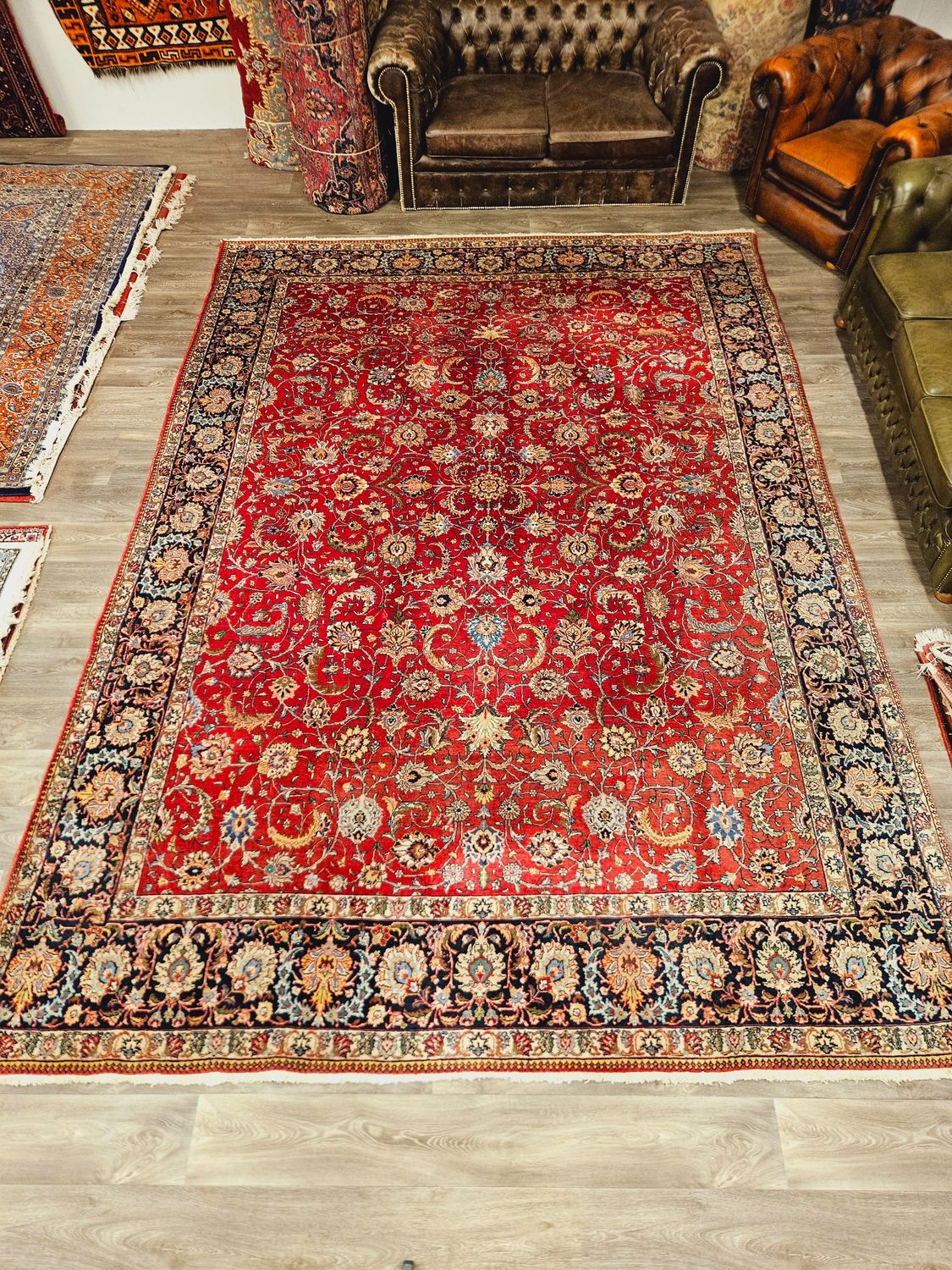 Perzisch Handgeknoopt Tabriz Tapijt