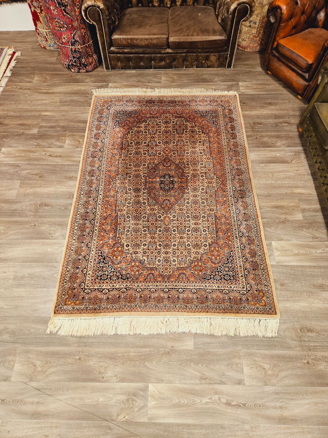 Perzisch Handgeknoopt Bidjar Tapijt