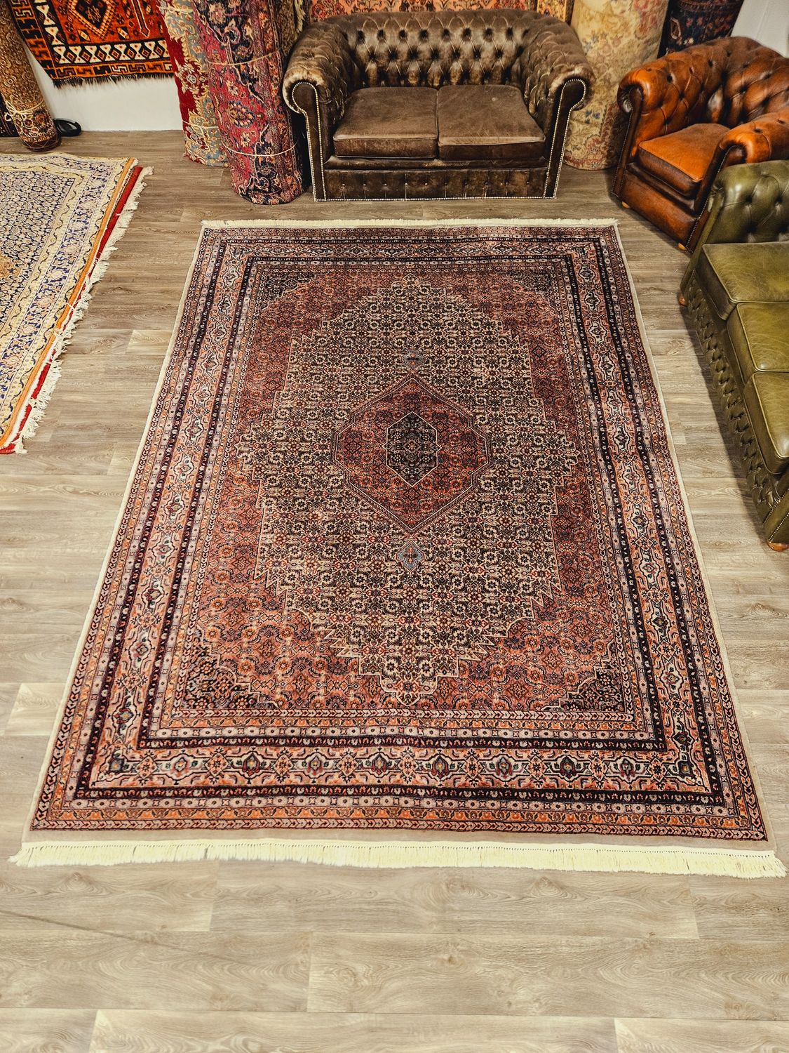 Perzisch Handgeknoopt Bidjar Tapijt