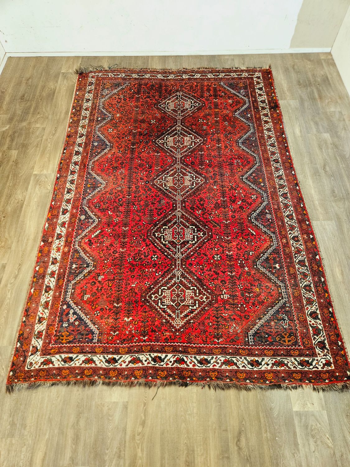 Perzisch Handgeknoopt Shiraz Tapijt