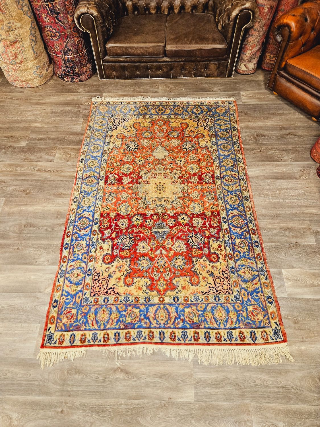 Perzisch Handgeknoopt Isfahan Tapijt