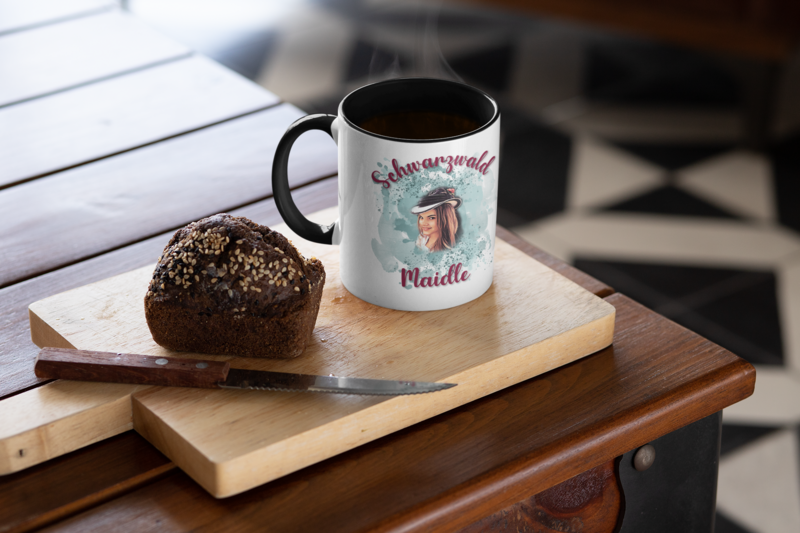 Keramiktasse Schwarzwald Madle Schwarz Keramiktasse Schwarzwald Madle Schwarz