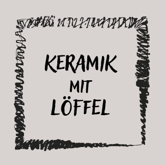 Keramiktassen mit Löffel