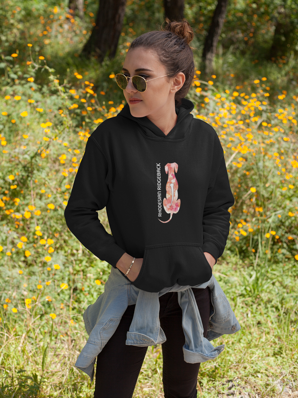 RR her Hoodie sitzend Klecks Schwarz RR her Hoodie sitzend Klecks Schwarz