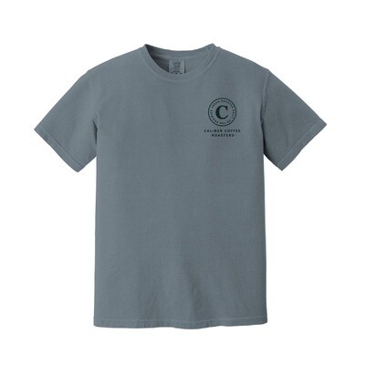Caliber Comfort Colors Logo T-Shirt Granite Small