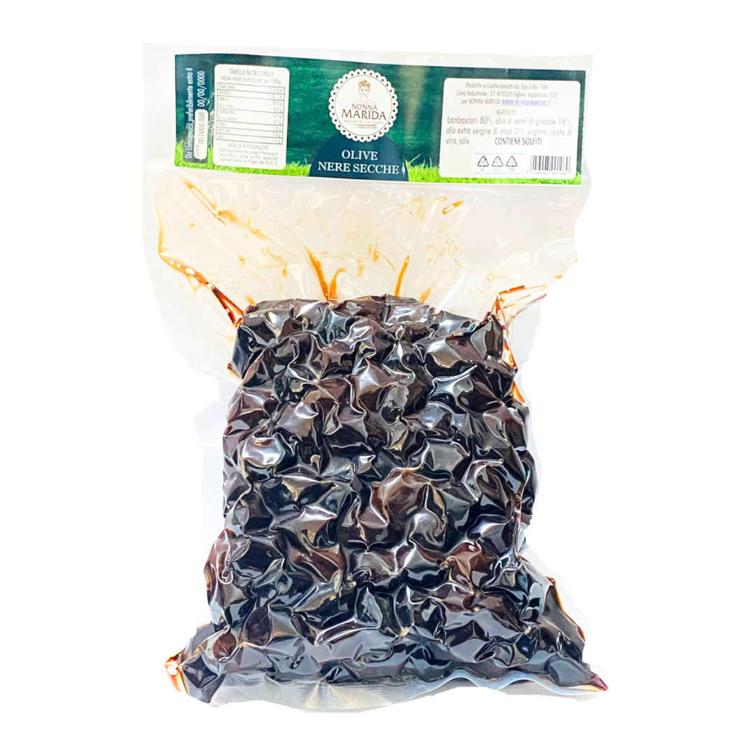OLIVE NERE SECCHE BUSTA 500 G