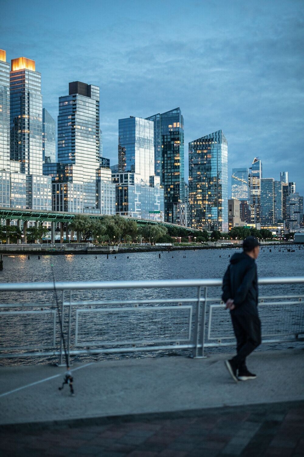 "Pêche sur Hudson River", New-York