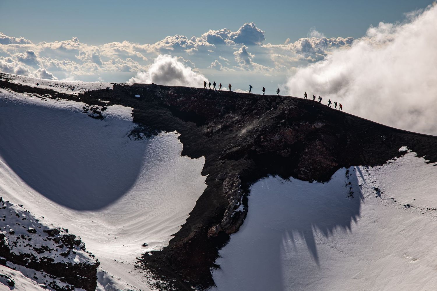 "Les voyageurs du volcan", Etna, Sicile