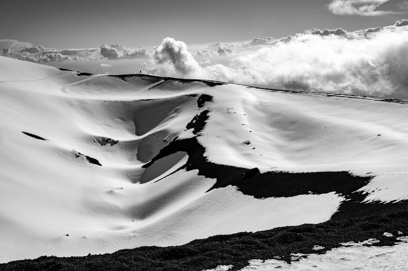 "L’Etna, symphonie en noir et blanc", Etna, Sicile